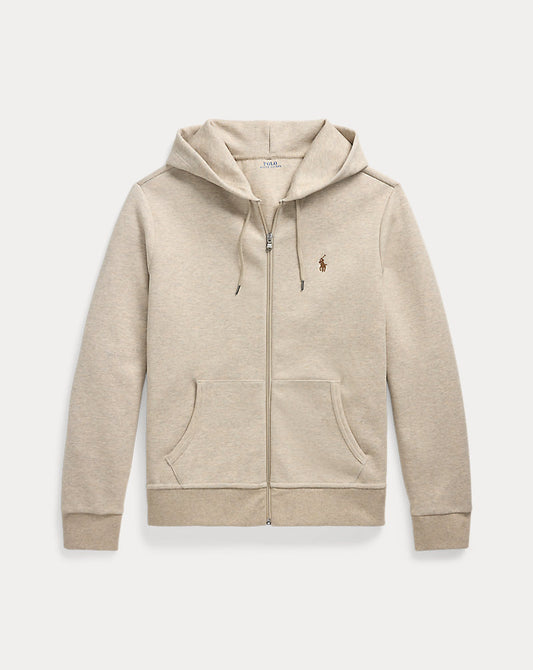 Double-Knit Full-Zip Hoodie Tuscan Beige Heather