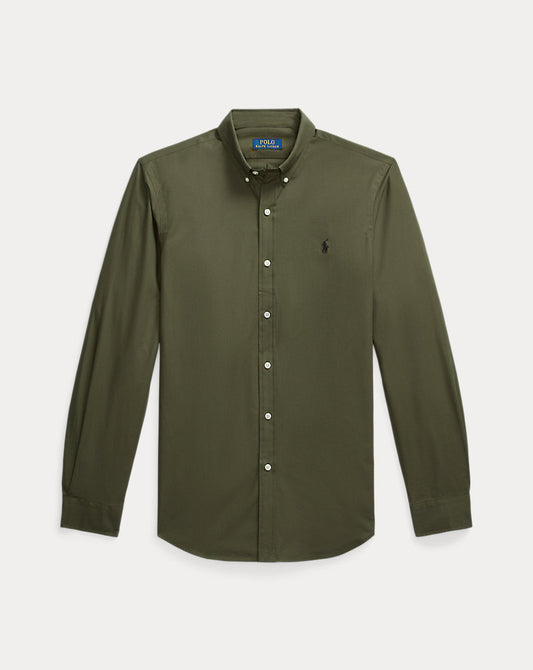 Slim Fit Stretch Poplin Shirt Armadillo
