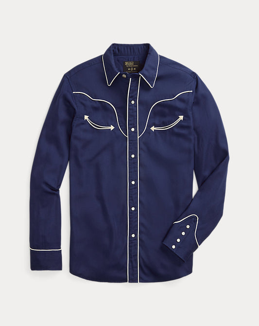 Naiomi Glasses Western Shirt Newport Navy