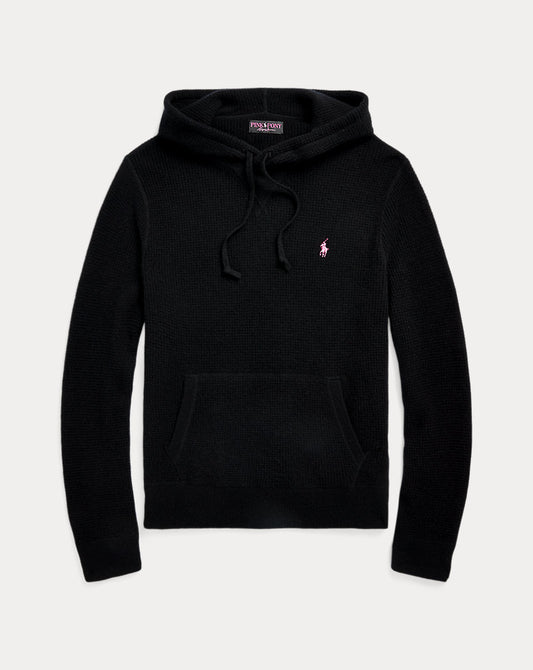 Pink Pony Washable Cashmere Jumper Polo Black