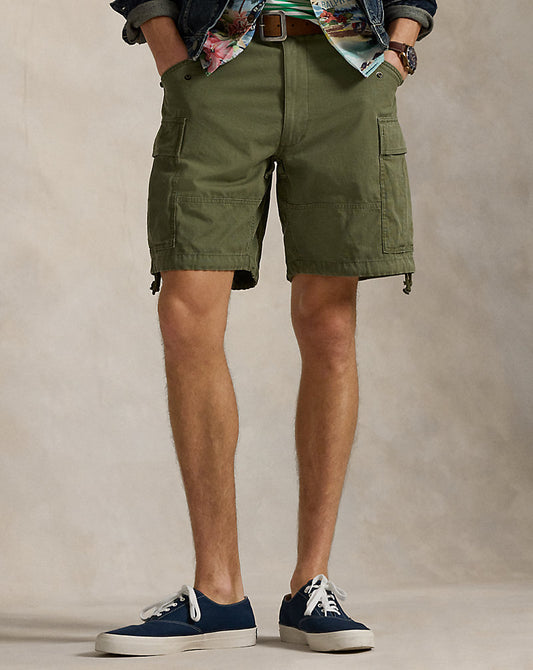 20.5 cm Classic Fit Ripstop Cargo Short Basic Olive