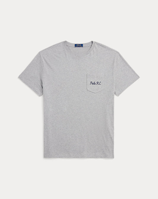 Custom Slim Fit Polo Bear Jersey T-Shirt Andover Htr Explorer