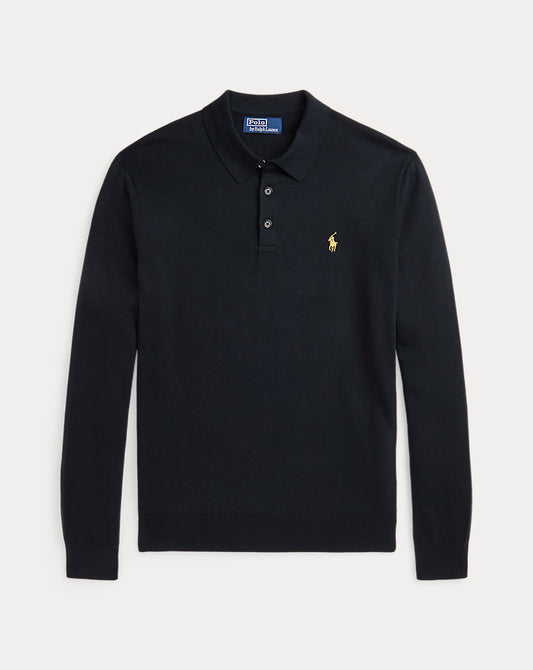 Lunar New Year Polo-Collar Jumper Polo Black