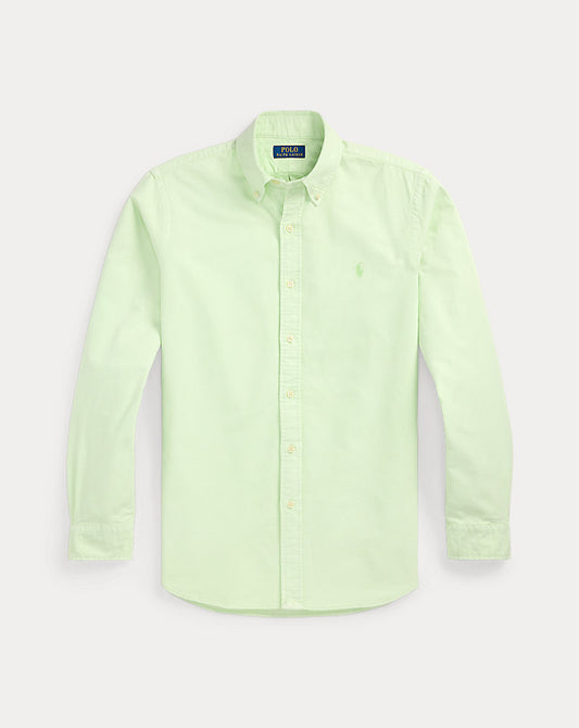 Custom Fit Mineral-Dyed Oxford Shirt Leaf