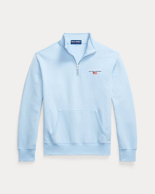 Polo Sport Fleece Quarter-Zip Sweatshirt Bluebell/White
