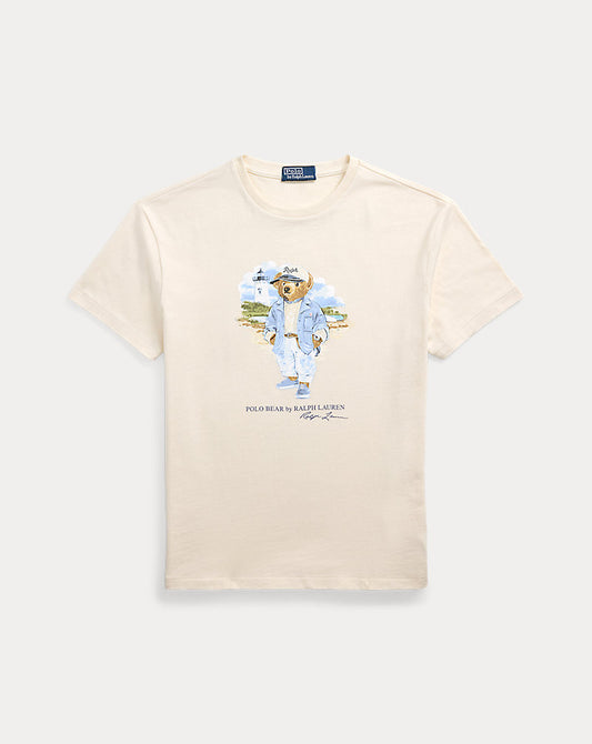 Custom Slim Fit Polo Bear Jersey T-Shirt Nevis Studio Blue Sea