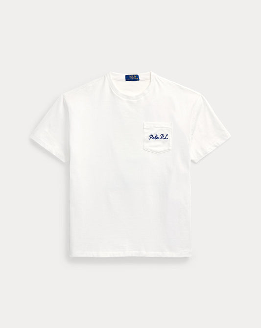 Custom Slim Fit Polo Bear Jersey T-Shirt White Heritage