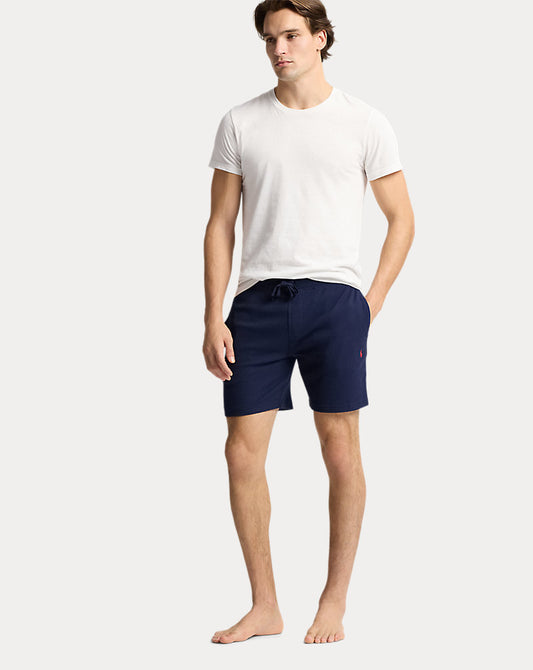Slim Waffle-Knit Sleep Short Cruise Navy
