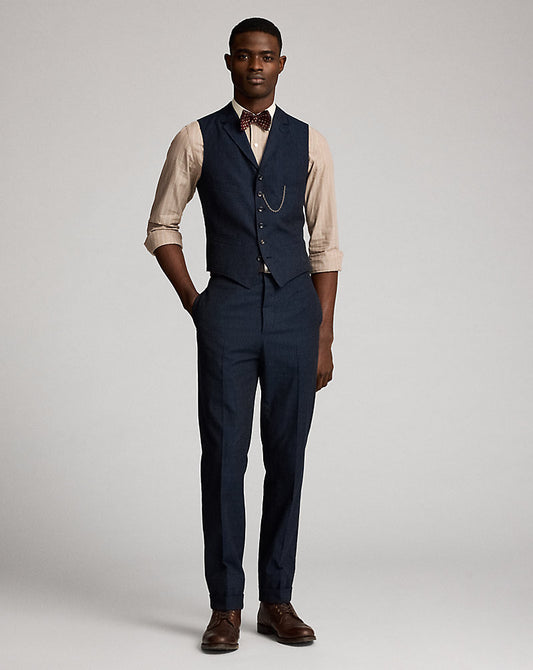 Slim Fit Striped Dobby Shirt Rust Multi