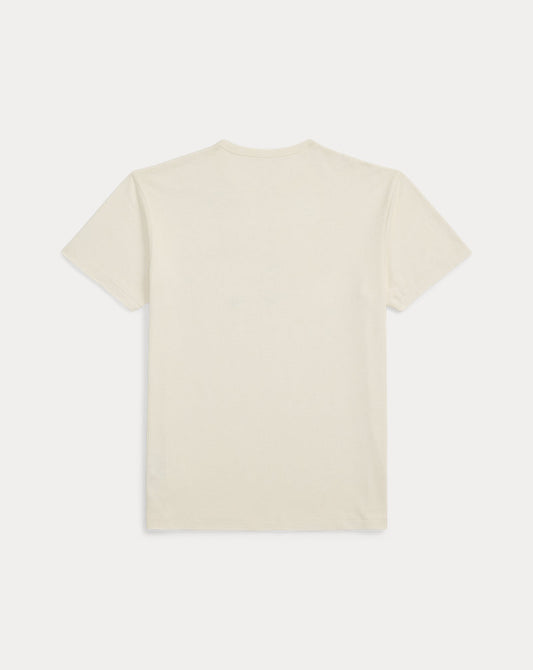 Logo Cotton-Hemp Jersey T-Shirt Warm White
