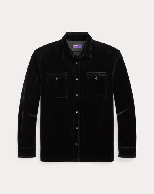 Velvet Shirt Black