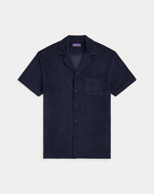 Riviera Terry Camp Shirt Classic Chairman Navy